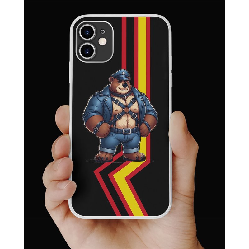 Phone Cover - Rubber Flag - Leather 86