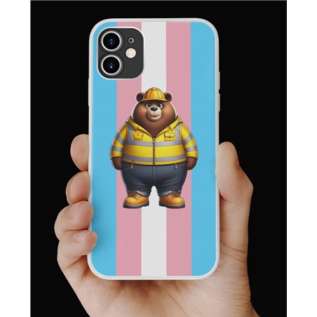 Phone Cover - Trans Flag -Construction 12