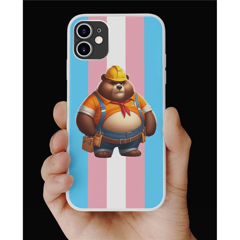 Phone Cover - Trans Flag -Construction 14 Phone Cover - Trans Flag -Construction 14