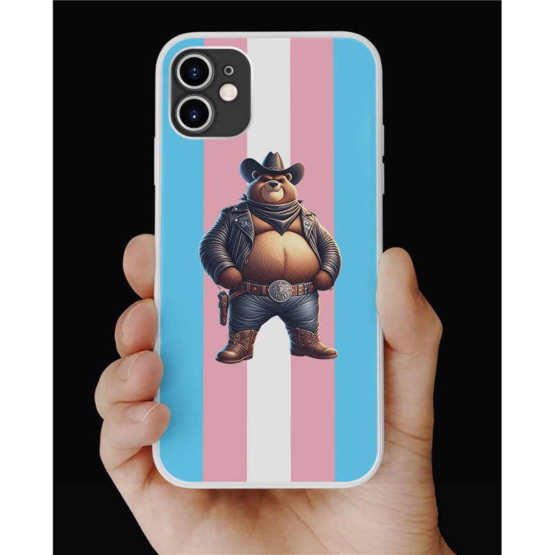 Phone Cover - Trans Flag -Cowboy 17