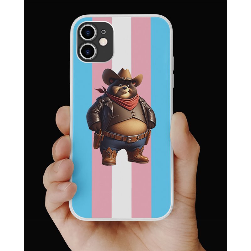 Phone Cover - Trans Flag -Cowboy 7