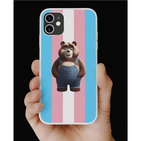 Phone Cover - Trans Flag -Dungerees 1