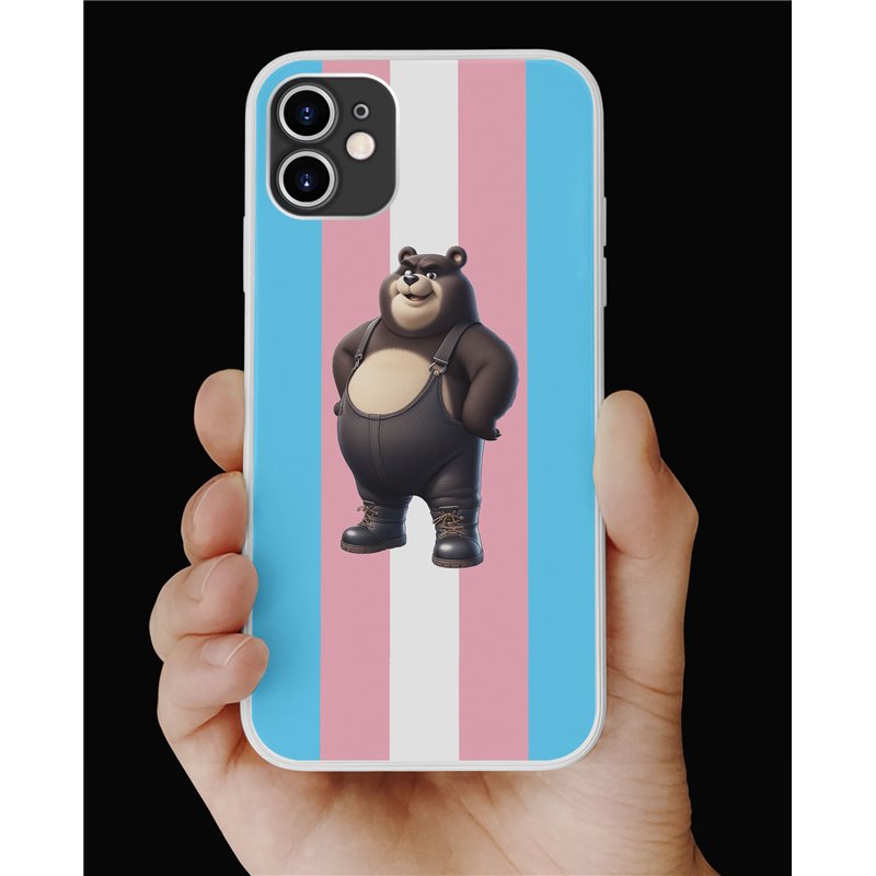 Phone Cover - Trans Flag -Dungerees 23