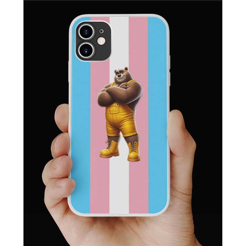Phone Cover - Trans Flag -Dungerees 33