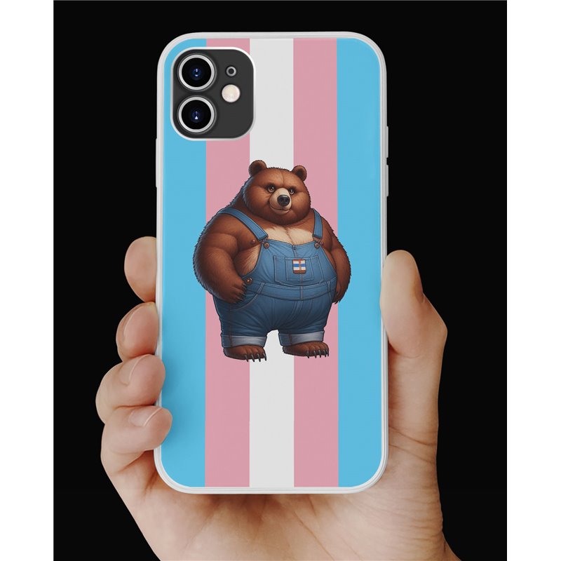 Phone Cover - Trans Flag -Dungerees 8