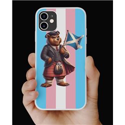 Phone Cover - Trans Flag -Kilted Bear - 1