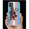 Phone Cover - Trans Flag -Kilted Bear - 1