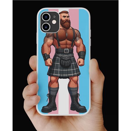Phone Cover - Trans Flag -Kilted Bear - 10
