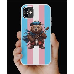 Phone Cover - Trans Flag -Kilted Bear - 11