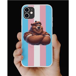 Phone Cover - Trans Flag -Kilted Bear - 12