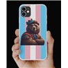 Phone Cover - Trans Flag -Kilted Bear - 14
