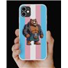 Phone Cover - Trans Flag -Kilted Bear - 16