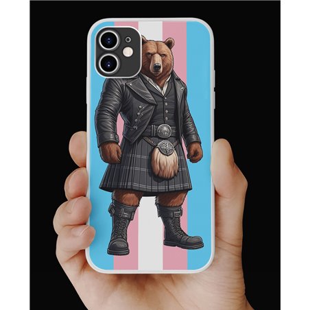 Phone Cover - Trans Flag -Kilted Bear - 19