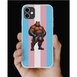 Phone Cover - Trans Flag -Kilted Bear - 2