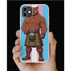 Phone Cover - Trans Flag -Kilted Bear - 21