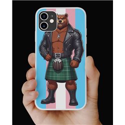 Phone Cover - Trans Flag -Kilted Bear - 22