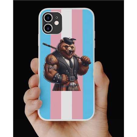 Phone Cover - Trans Flag -Kilted Bear - 24