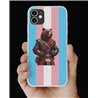Phone Cover - Trans Flag -Kilted Bear - 25