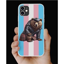 Phone Cover - Trans Flag -Kilted Bear - 27