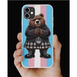 Phone Cover - Trans Flag -Kilted Bear - 6