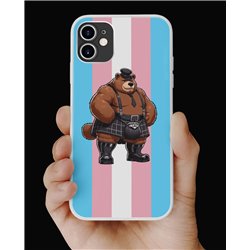 Phone Cover - Trans Flag -Kilted Bear - 8