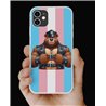 Phone Cover - Trans Flag -Leather 12