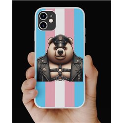 Phone Cover - Trans Flag -Leather 26