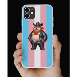 Phone Cover - Trans Flag -Leather 31