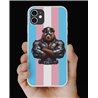 Phone Cover - Trans Flag -Leather 33