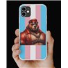 Phone Cover - Trans Flag -Leather 38