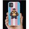Phone Cover - Trans Flag -Leather 4