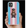 Phone Cover - Trans Flag -Leather 40