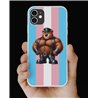 Phone Cover - Trans Flag -Leather 51