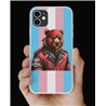Phone Cover - Trans Flag -Leather 52