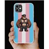 Phone Cover - Trans Flag -Leather 85