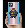 Phone Cover - Trans Flag -Leather 90