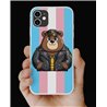 Phone Cover - Trans Flag -Leather 91