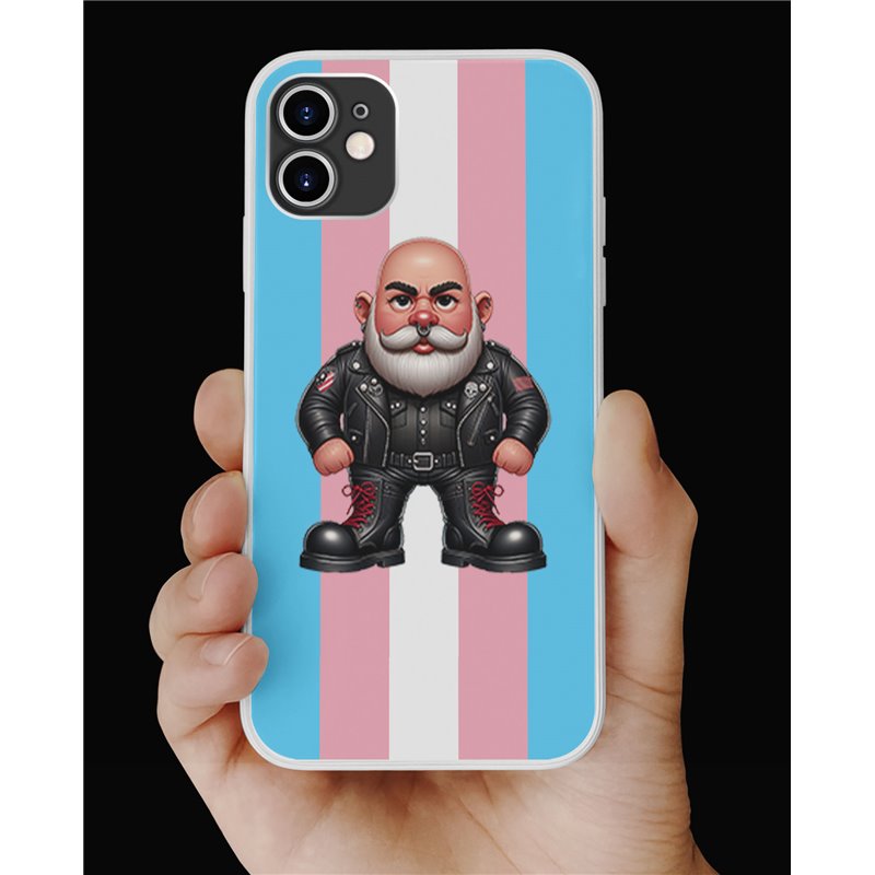 Phone Cover - Trans Flag -Leather Guy - 1