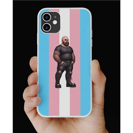 Phone Cover - Trans Flag -Leather Guy - 11