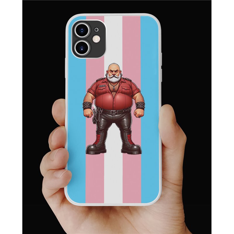 Phone Cover - Trans Flag -Leather Guy - 14