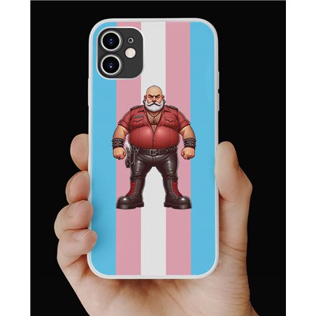 Phone Cover - Trans Flag -Leather Guy - 14