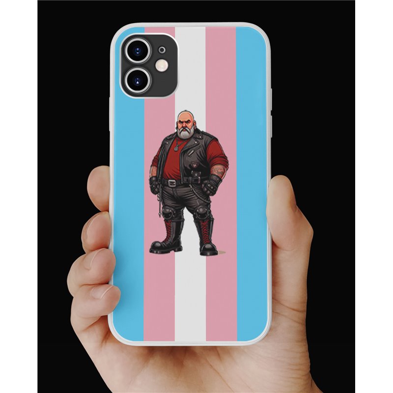 Phone Cover - Trans Flag -Leather Guy - 17 Phone Cover - Trans Flag -Leather Guy - 17