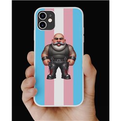 Phone Cover - Trans Flag -Leather Guy - 18