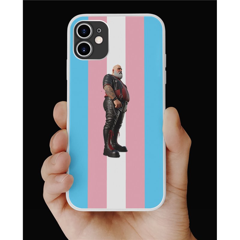 Phone Cover - Trans Flag -Leather Guy - 21