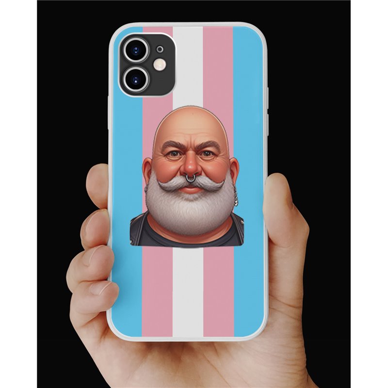 Phone Cover - Trans Flag -Leather Guy - 22 Phone Cover - Trans Flag -Leather Guy - 22