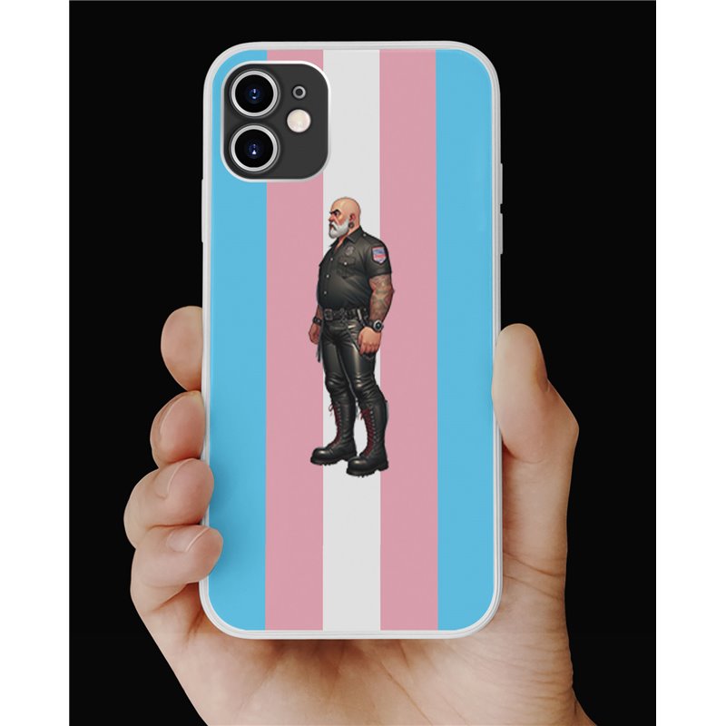 Phone Cover - Trans Flag -Leather Guy - 26