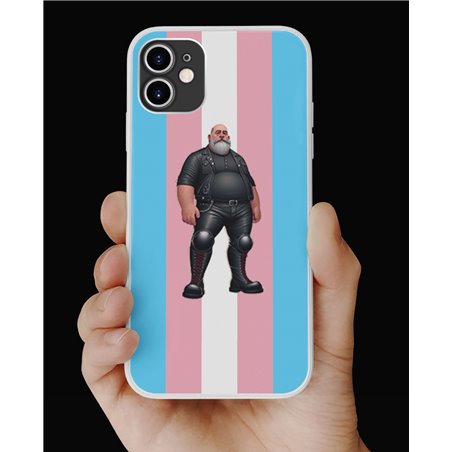 Phone Cover - Trans Flag -Leather Guy - 28