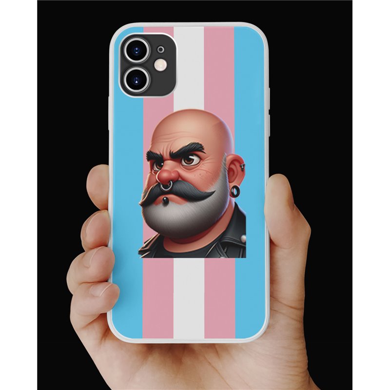 Phone Cover - Trans Flag -Leather Guy - 29