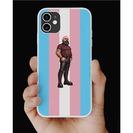 Phone Cover - Trans Flag -Leather Guy - 33