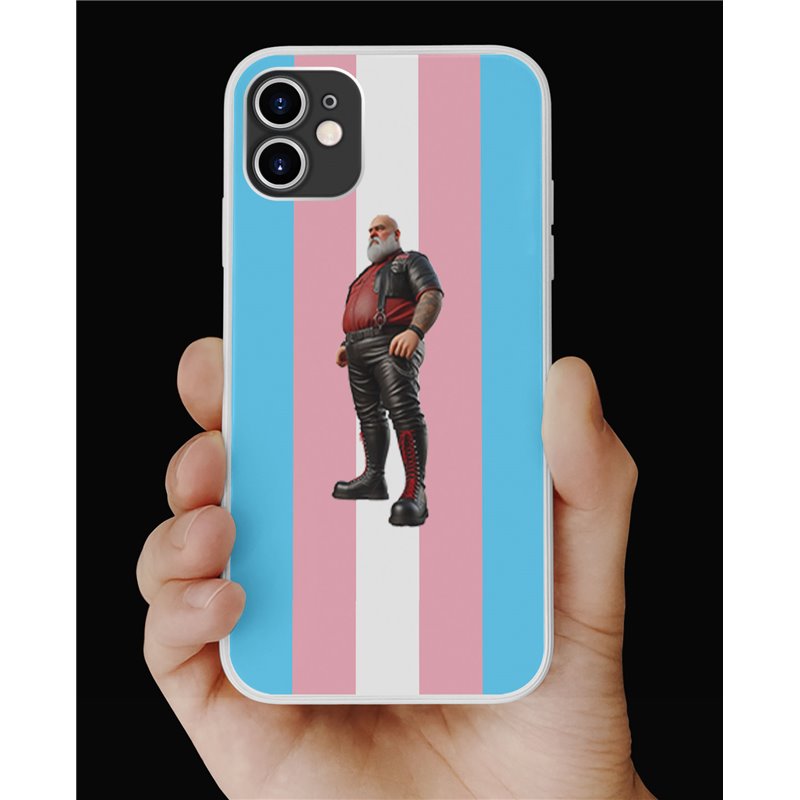 Phone Cover - Trans Flag -Leather Guy - 34